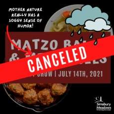 CANCELED – Comedy Show: Matzo Balls and Meatballs